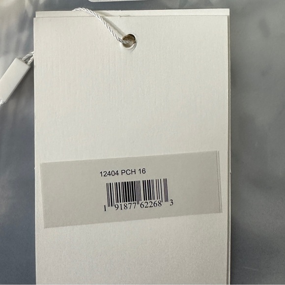 NWT Mac Duggal Faux Wrap Long Sleeve A Line Gown Peach 16 - Picture 6 of 8